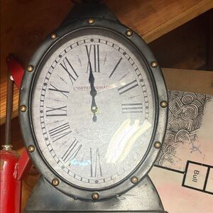 Vintage Style Black Wall Clock